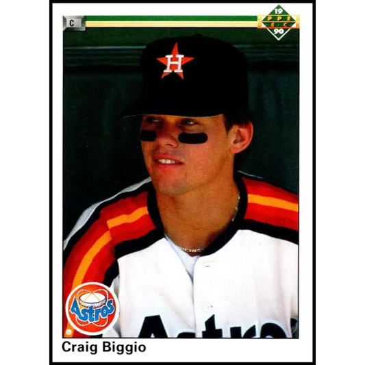 1990 Upper Deck #104 Craig Biggio NM-MT Houston Astros Baseball Card - Baseball Card Single