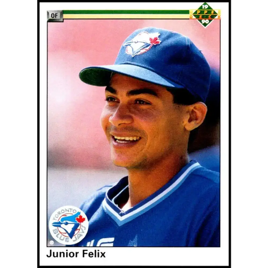 1990 Upper Deck #106 Junior Felix NM-MT Toronto Blue Jays Baseball Card - Baseball Card Single