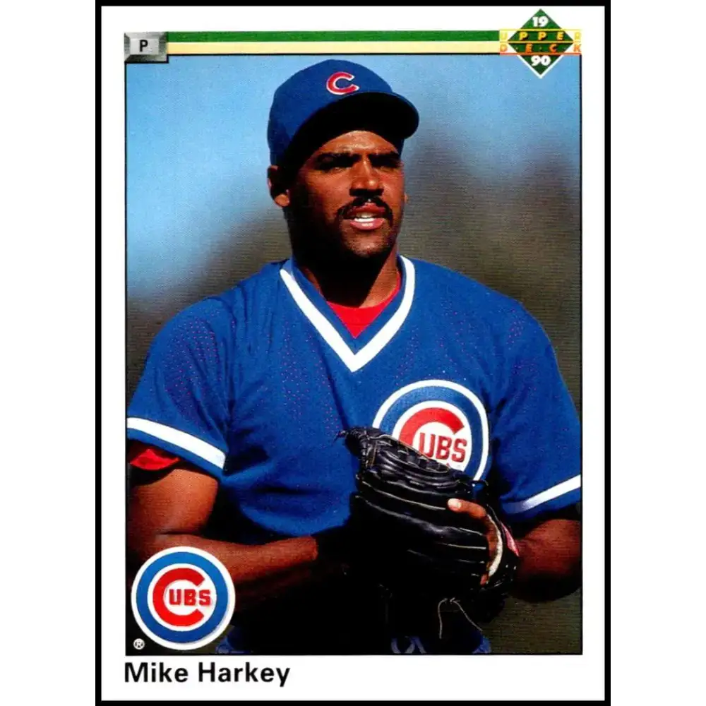 1990 Upper Deck #107 Mike Harkey NM-MT Chicago Cubs Baseball Card - Baseball Card Single
