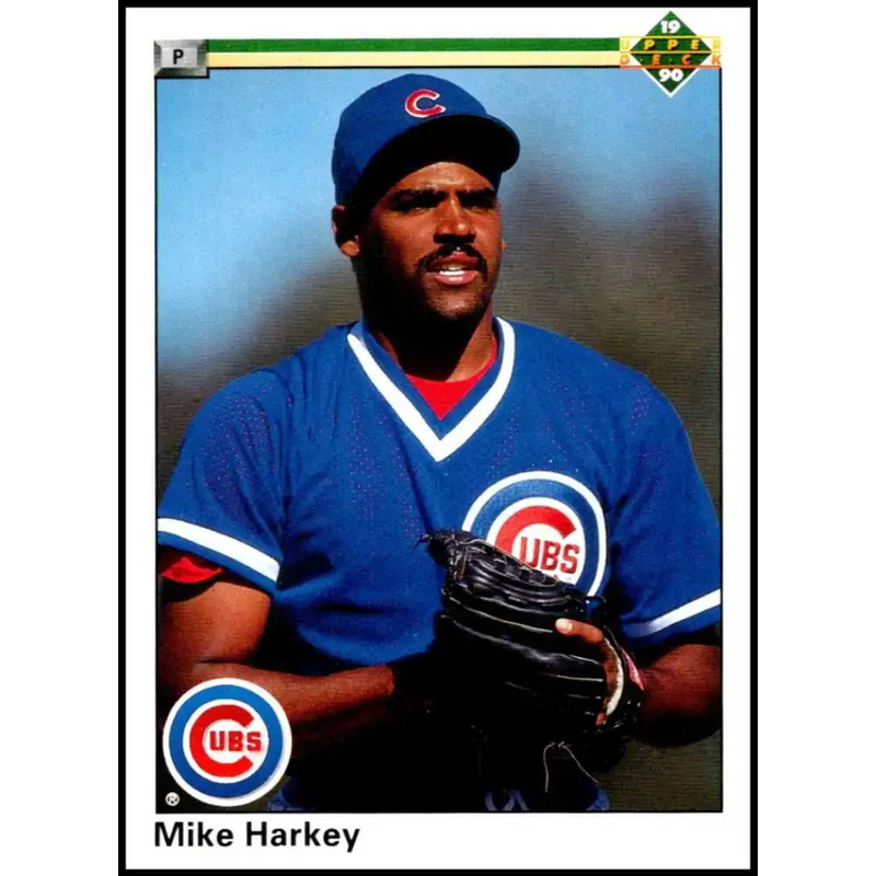 1990 Upper Deck #107 Mike Harkey NM-MT Chicago Cubs Baseball Card - Baseball Card Single