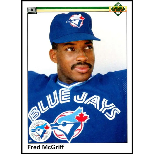 1990 Upper Deck #108 Fred McGriff NM-MT Toronto Blue Jays Baseball Card - Baseball Card Single