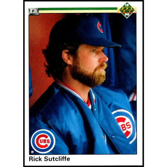 1990 Upper Deck #109 Rick Sutcliffe NM-MT Chicago Cubs Baseball Card - Baseball Card Single