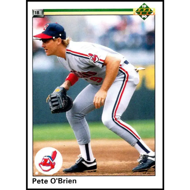 1990 Upper Deck #110 Pete O’Brien NM-MT Cleveland Indians Baseball Card - Baseball Card Single