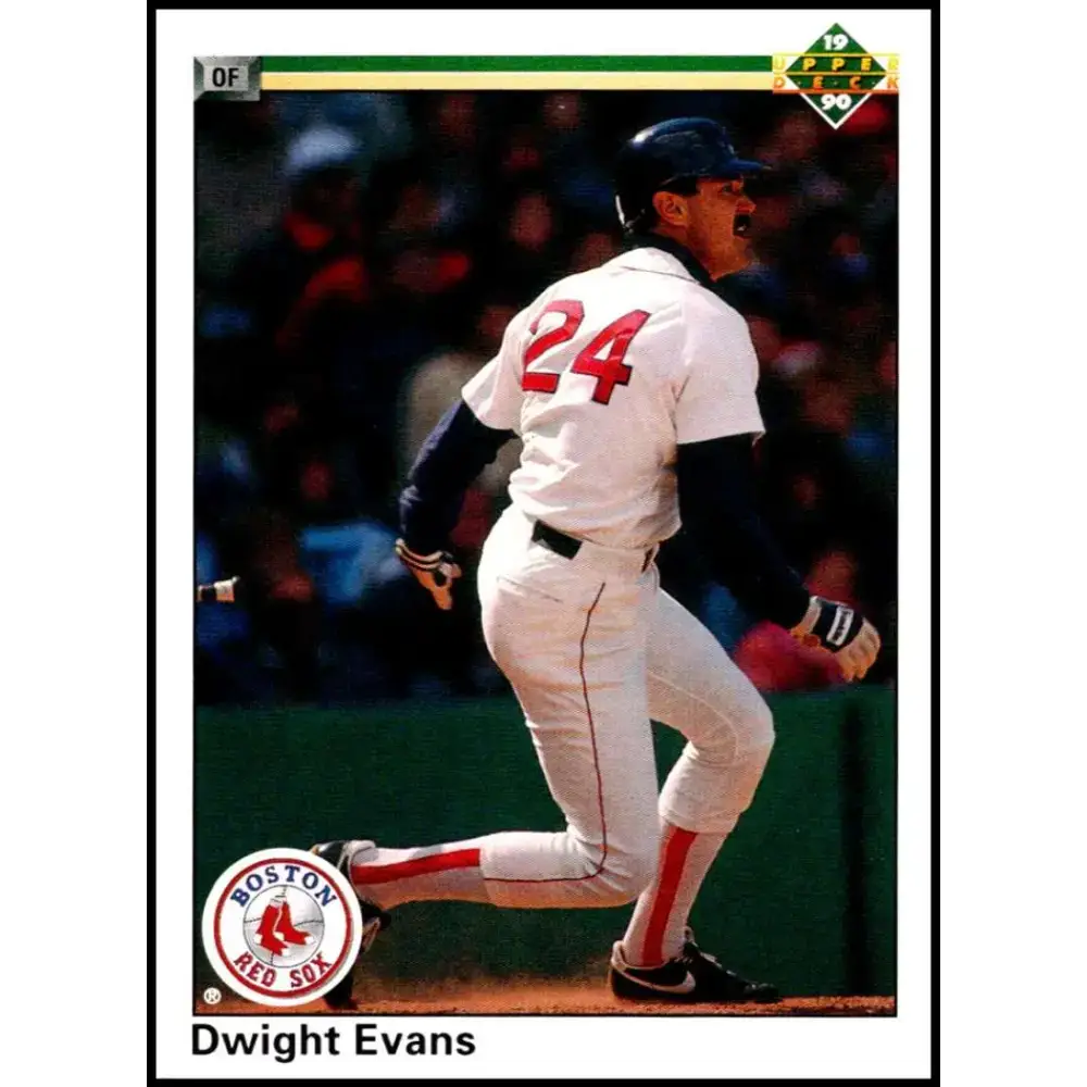 1990 Upper Deck #112 Dwight Evans NM-MT Boston Red Sox Baseball Card - Baseball Card Single