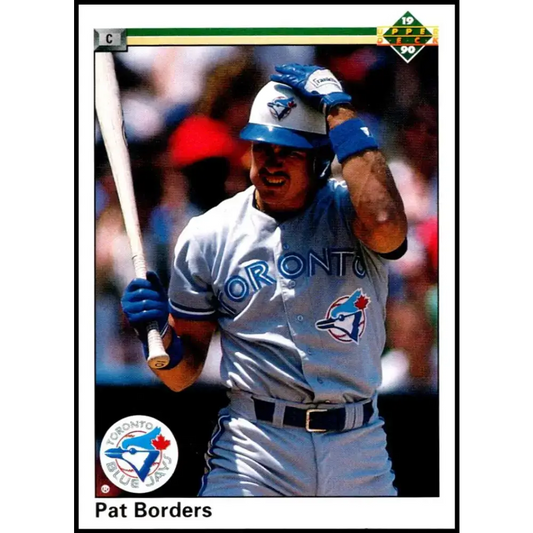 1990 Upper Deck #113 Pat Borders NM-MT Toronto Blue Jays Baseball Card - Baseball Card Single