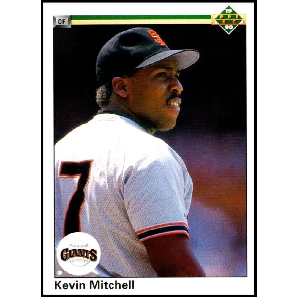 1990 Upper Deck #117 Kevin Mitchell UER NM-MT San Francisco Giants Baseball Card - Baseball Card Single