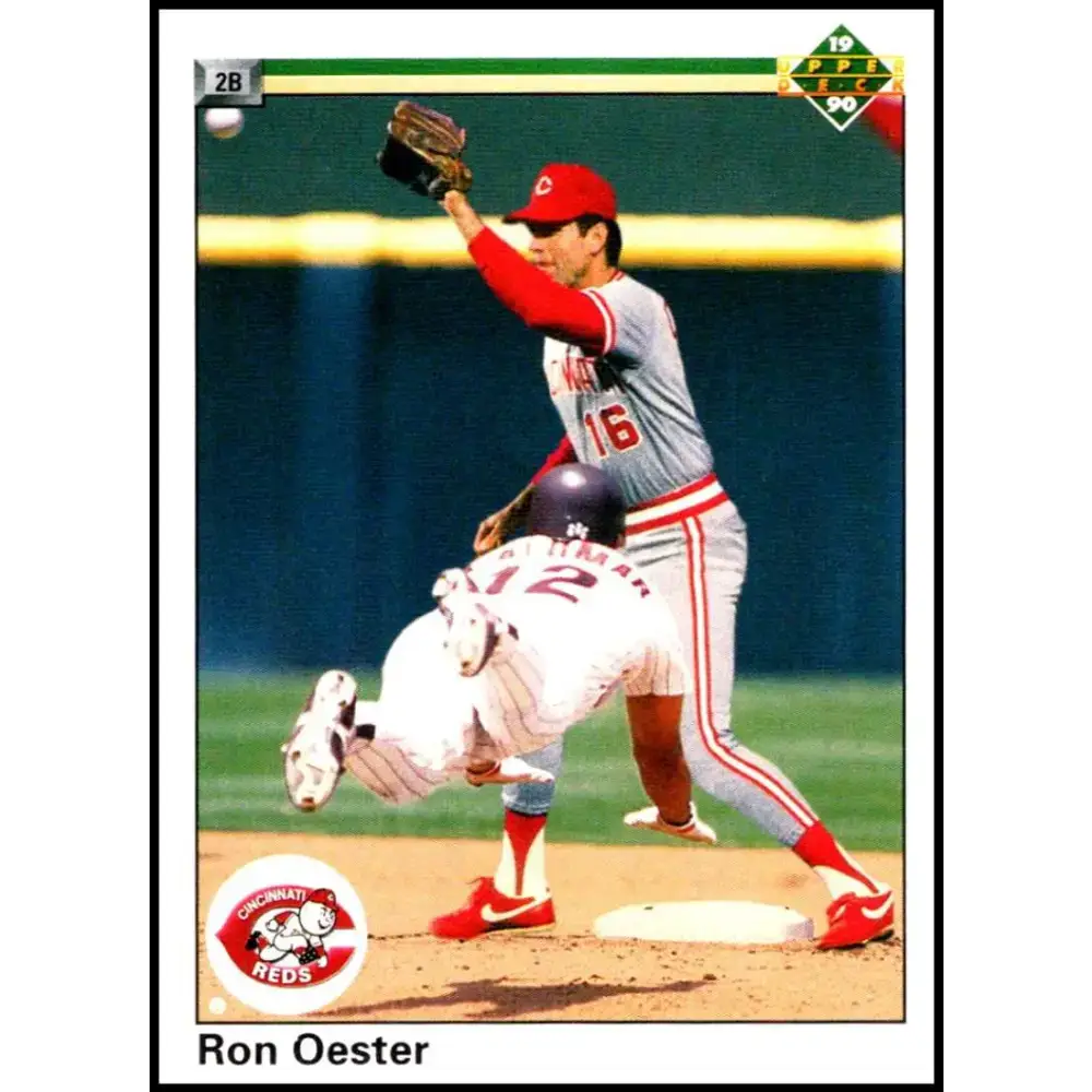 1990 Upper Deck #118 Ron Oester NM-MT Cincinnati Reds Baseball Card - Baseball Card Single