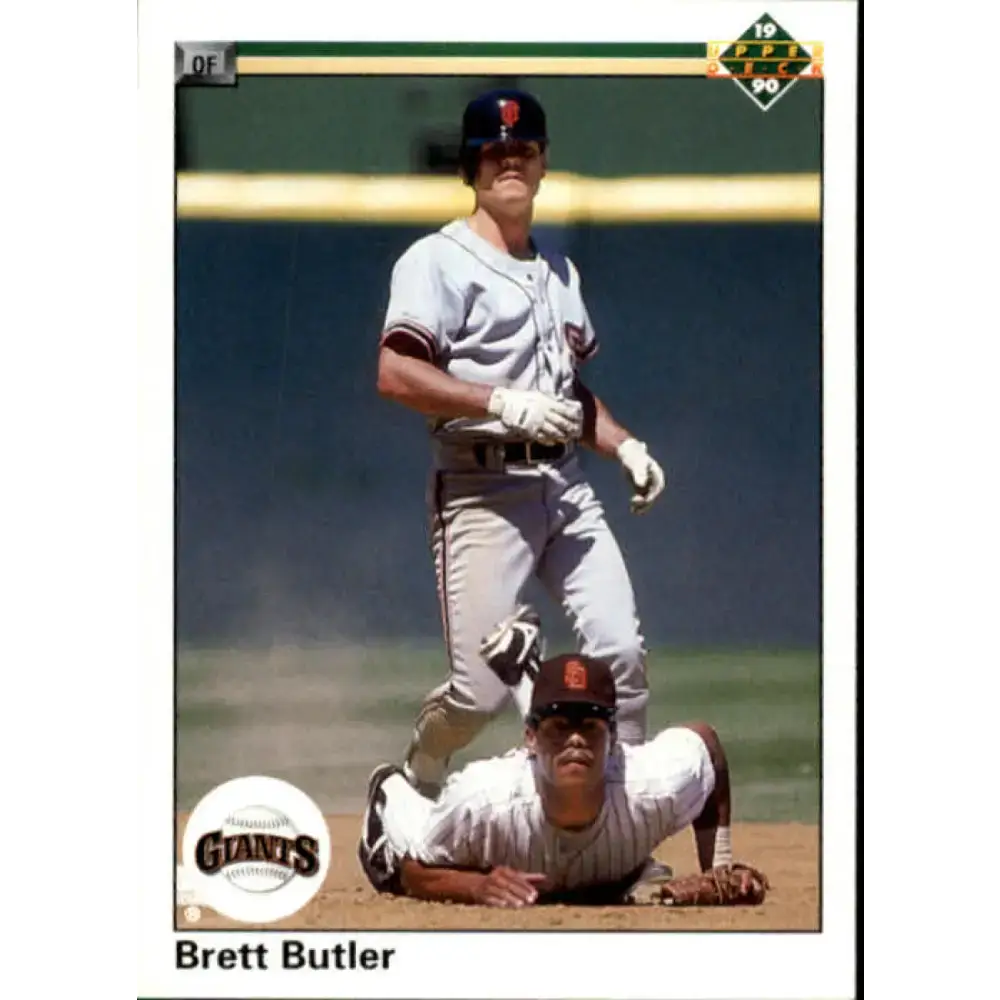 1990 Upper Deck #119 Brett Butler NM-MT San Francisco Giants Baseball Card - Baseball Card Single