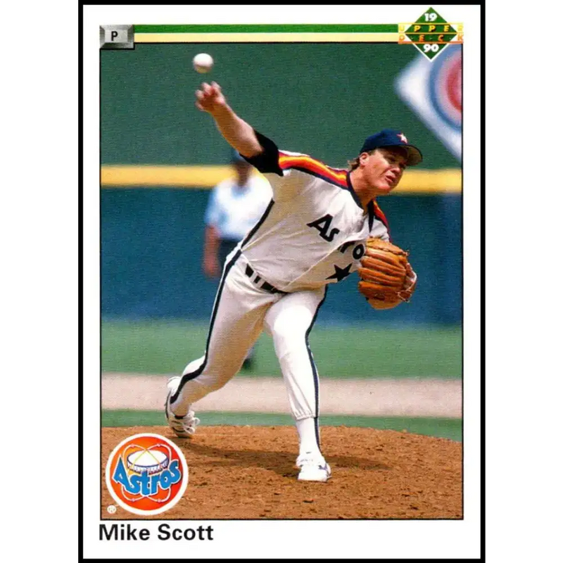 1990 Upper Deck #125 Mike Scott NM-MT Houston Astros Baseball Card - Baseball Card Single