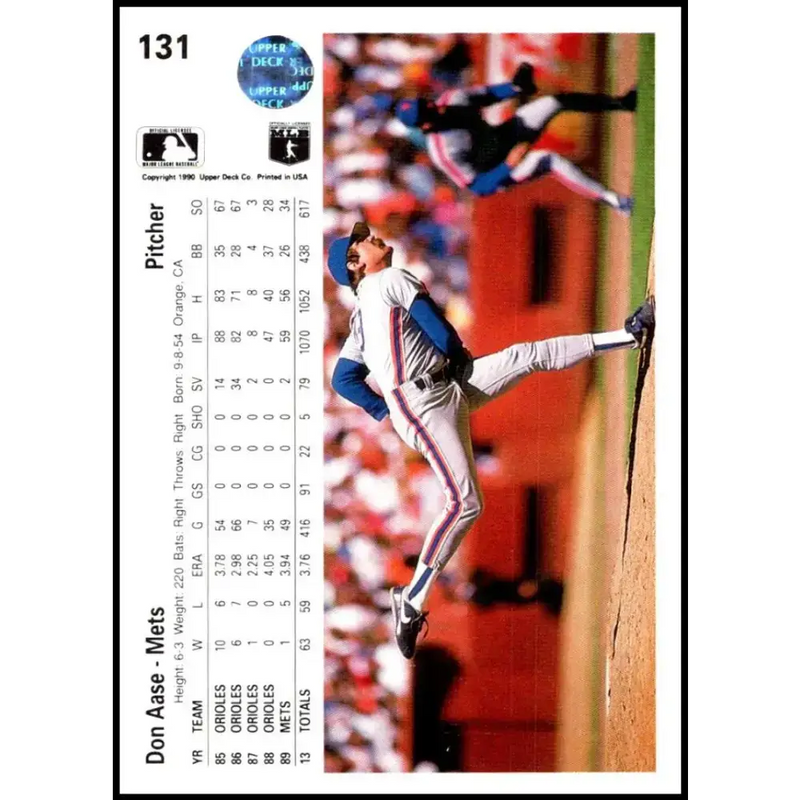 1990 Upper Deck #132 Rance Mulliniks NM-MT Toronto Blue Jays Baseball Card - Baseball Card Single