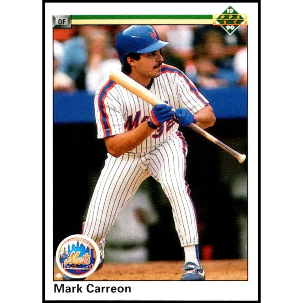 1990 Upper Deck #135 Mark Carreon NM-MT New York Mets Baseball Card - Baseball Card Single