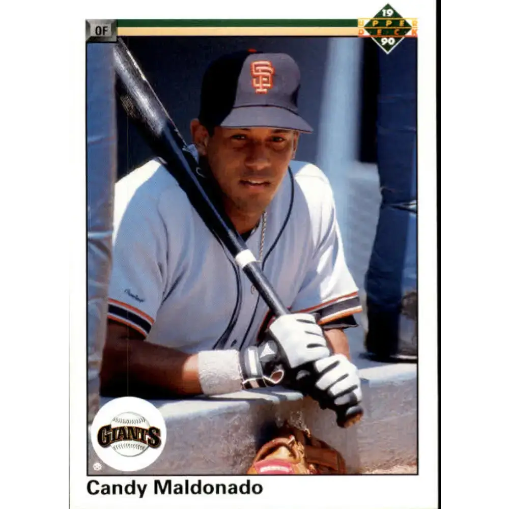 1990 Upper Deck #136 Candy Maldonado NM-MT San Francisco Giants Baseball Card - Baseball Card Single