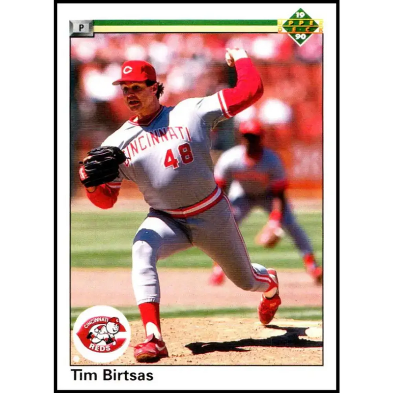 1990 Upper Deck #137 Tim Birtsas NM-MT Cincinnati Reds Baseball Card - Baseball Card Single