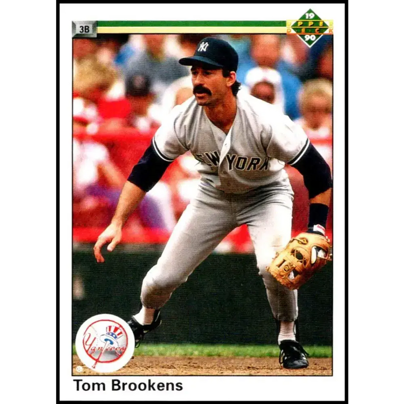 1990 Upper Deck #138 Tom Brookens NM-MT New York Yankees Baseball Card - Baseball Card Single