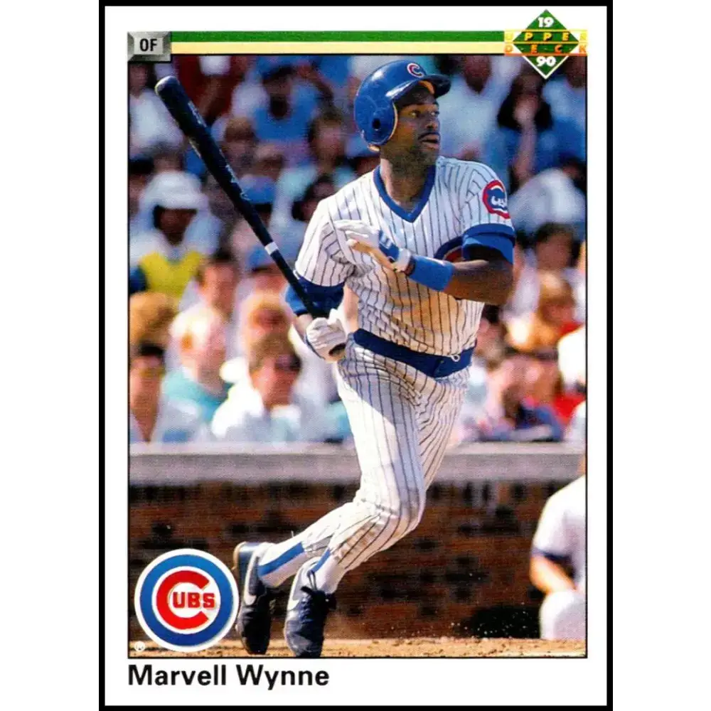 1990 Upper Deck #14 Marvell Wynne NM-MT Chicago Cubs Baseball Card - Baseball Card Single