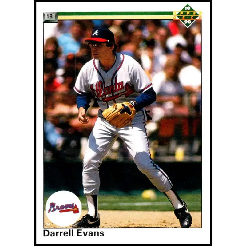 1990 Upper Deck #143 Darrell Evans NM-MT Atlanta Braves Baseball Card - Baseball Card Single