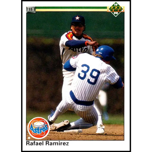 1990 Upper Deck #144 Rafael Ramirez NM-MT Houston Astros Baseball Card - Baseball Card Single