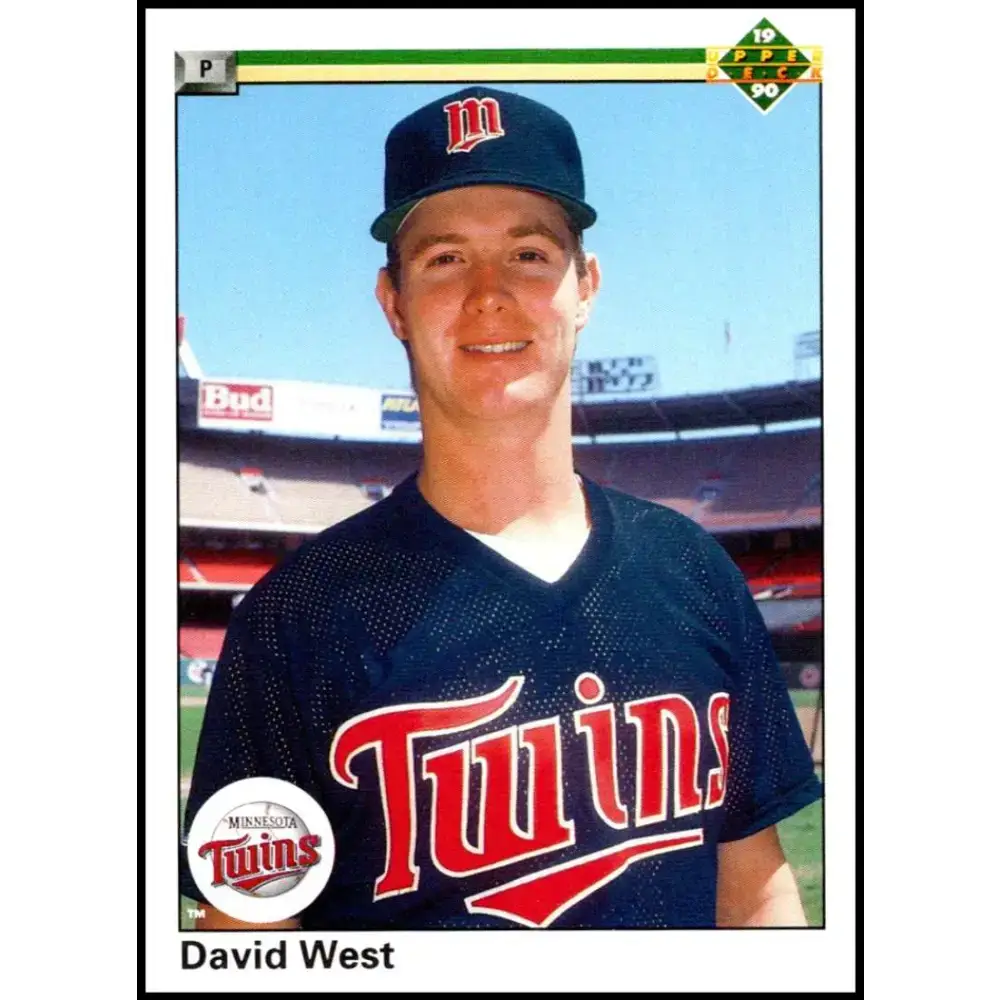1990 Upper Deck #15 David West NM-MT Minnesota Twins Baseball Card - Baseball Card Single