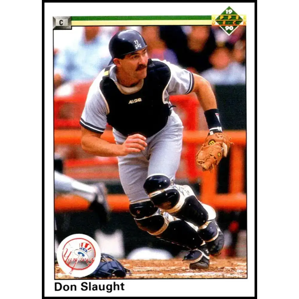 1990 Upper Deck #152 Don Slaught NM-MT New York Yankees Baseball Card - Baseball Card Single