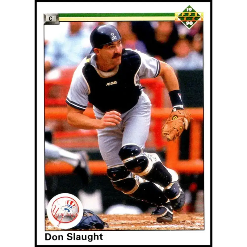 1990 Upper Deck #152 Don Slaught NM-MT New York Yankees Baseball Card - Baseball Card Single