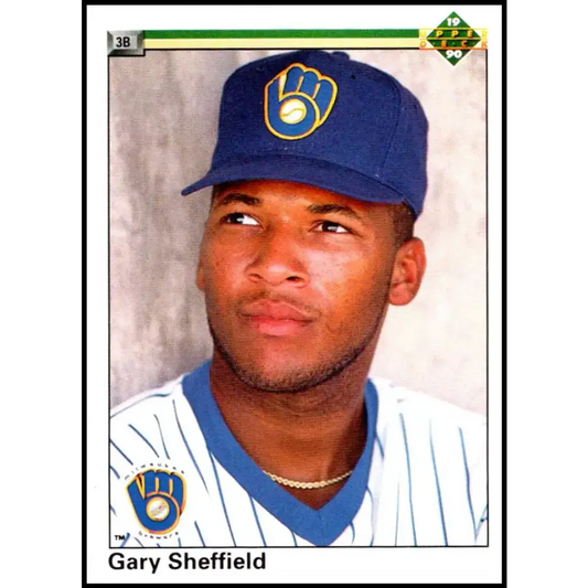 1990 Upper Deck #157 Gary Sheffield NM-MT Milwaukee Brewers Baseball Card - Baseball Card Single