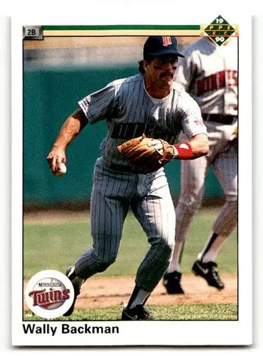1990 Upper Deck #158 Wally Backman Minnesota Twins Baseball Cards EX ID:59528 - Baseball Card Single