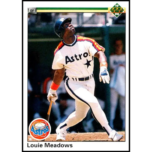 1990 Upper Deck #160 Louie Meadows NM-MT Houston Astros Baseball Card - Baseball Card Single