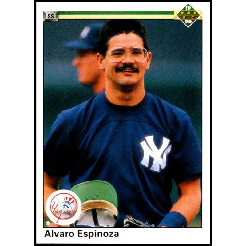 1990 Upper Deck #163 Alvaro Espinoza NM-MT New York Yankees Baseball Card - Baseball Card Single