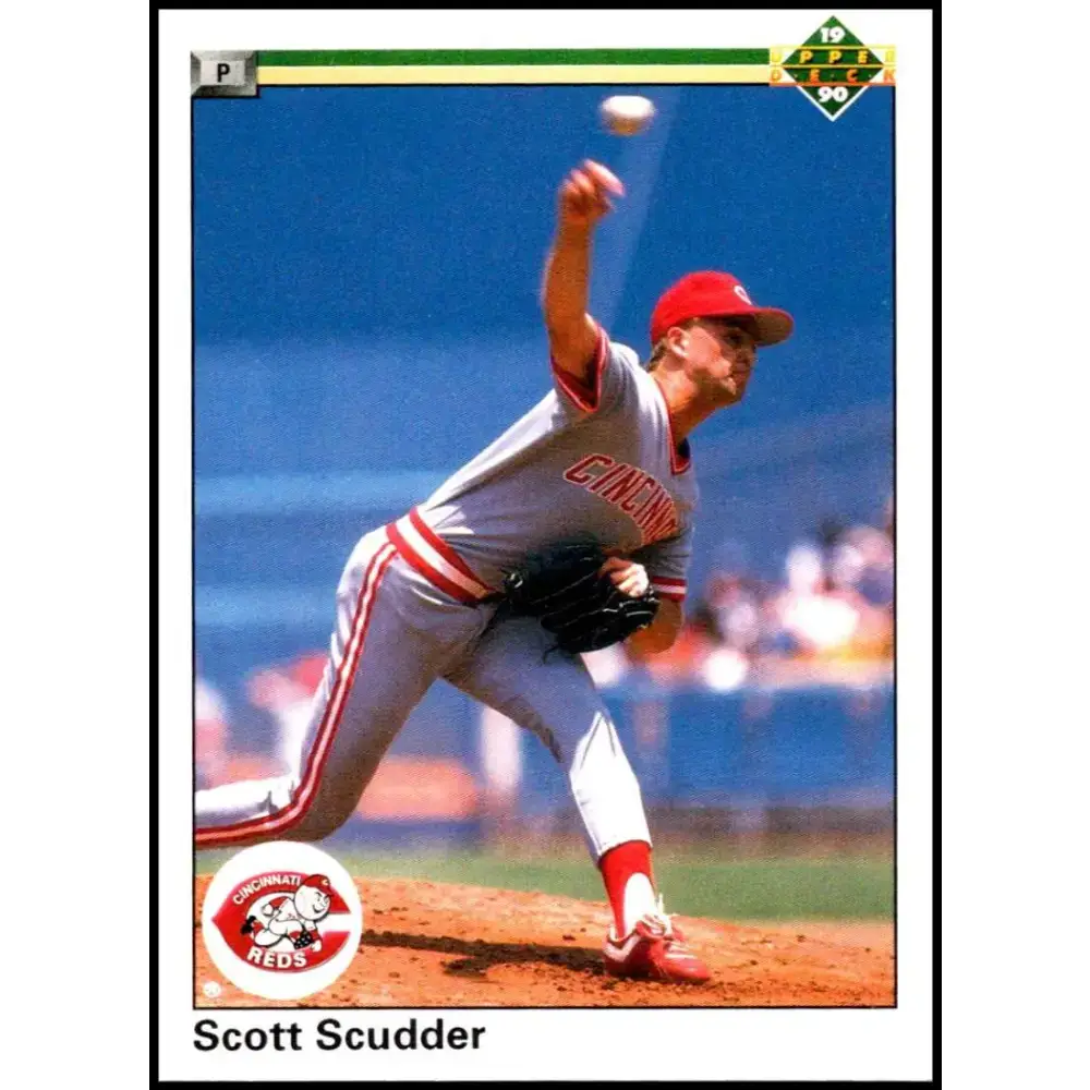 1990 Upper Deck #164 Scott Scudder NM-MT Cincinnati Reds Baseball Card - Baseball Card Single
