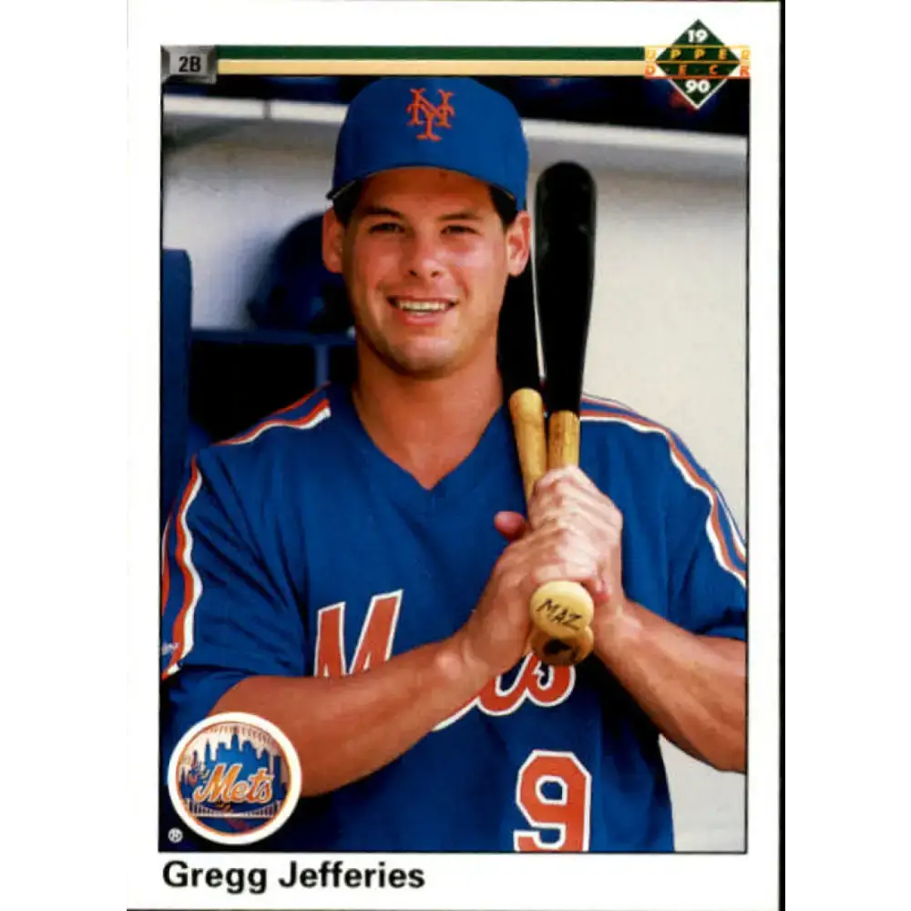 1990 Upper Deck #166 Gregg Jefferies NM-MT New York Mets Baseball Card - Baseball Card Single
