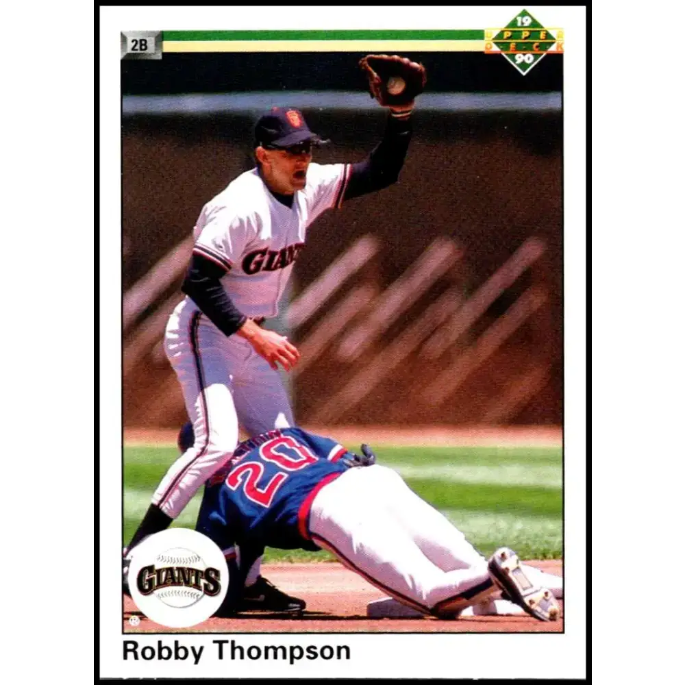 1990 Upper Deck #169 Robby Thompson NM-MT San Francisco Giants Baseball Card - Baseball Card Single
