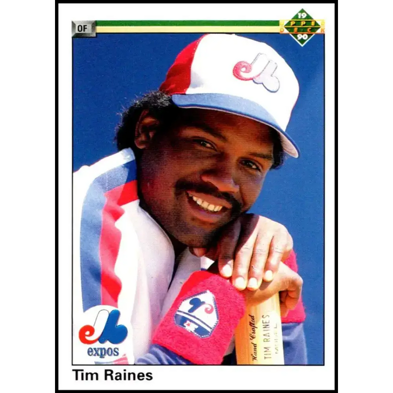 1990 Upper Deck #177 Tim Raines NM-MT Montreal Expos Baseball Card - Baseball Card Single
