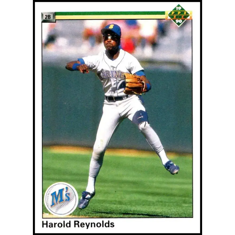 1990 Upper Deck #179 Harold Reynolds NM-MT Seattle Mariners Baseball Card - Baseball Card Single