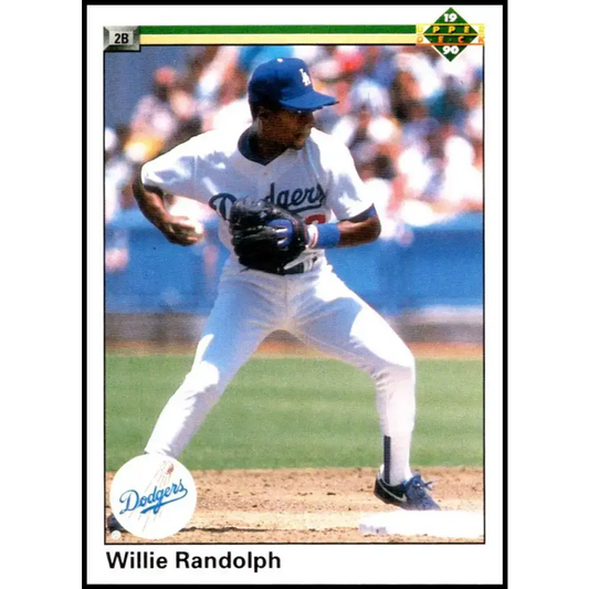 1990 Upper Deck #183 Willie Randolph UER NM-MT Los Angeles Dodgers Baseball Card - Baseball Card Single