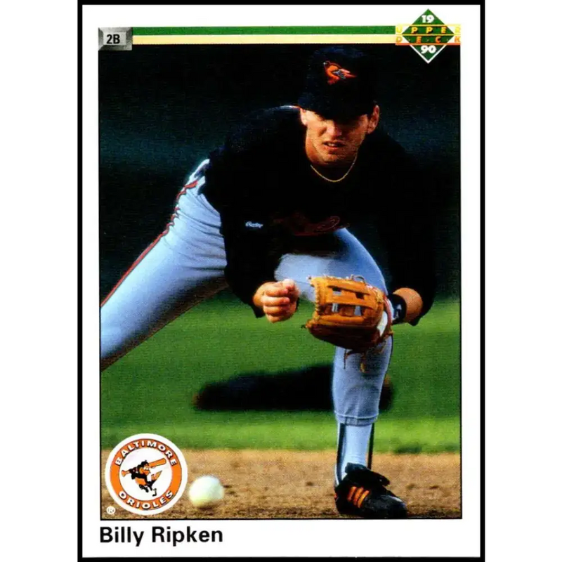 1990 Upper Deck #184 Billy Ripken NM-MT Baltimore Orioles Baseball Card - Baseball Card Single