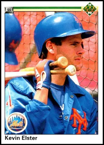 1990 Upper Deck #187 Kevin Elster NM-MT Mets UER - Baseball Card Single