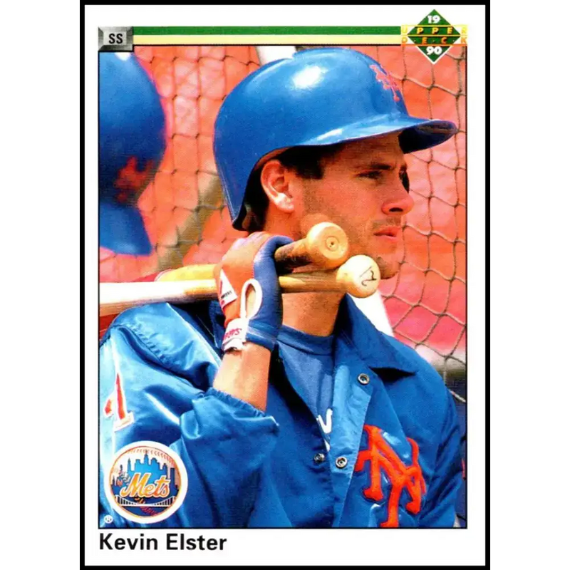 1990 Upper Deck #187 Kevin Elster UER NM-MT New York Mets Baseball Card - Baseball Card Single