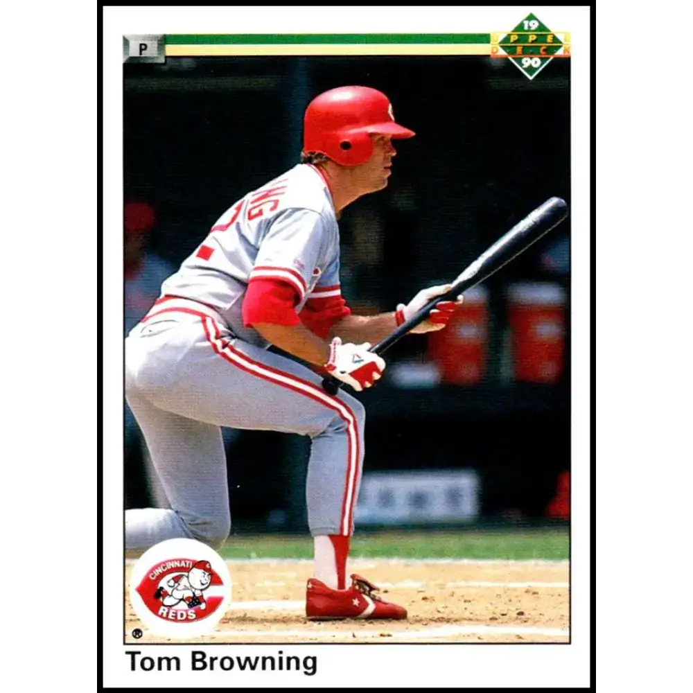 1990 Upper Deck #189 Tom Browning NM-MT Cincinnati Reds Baseball Card - Baseball Card Single
