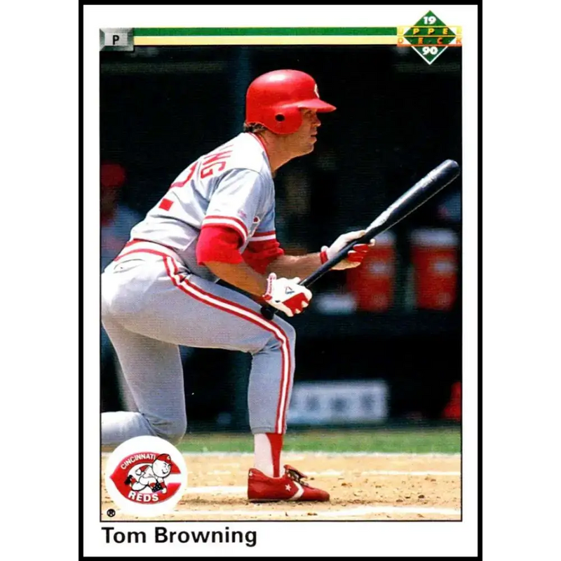 1990 Upper Deck #189 Tom Browning NM-MT Cincinnati Reds Baseball Card - Baseball Card Single