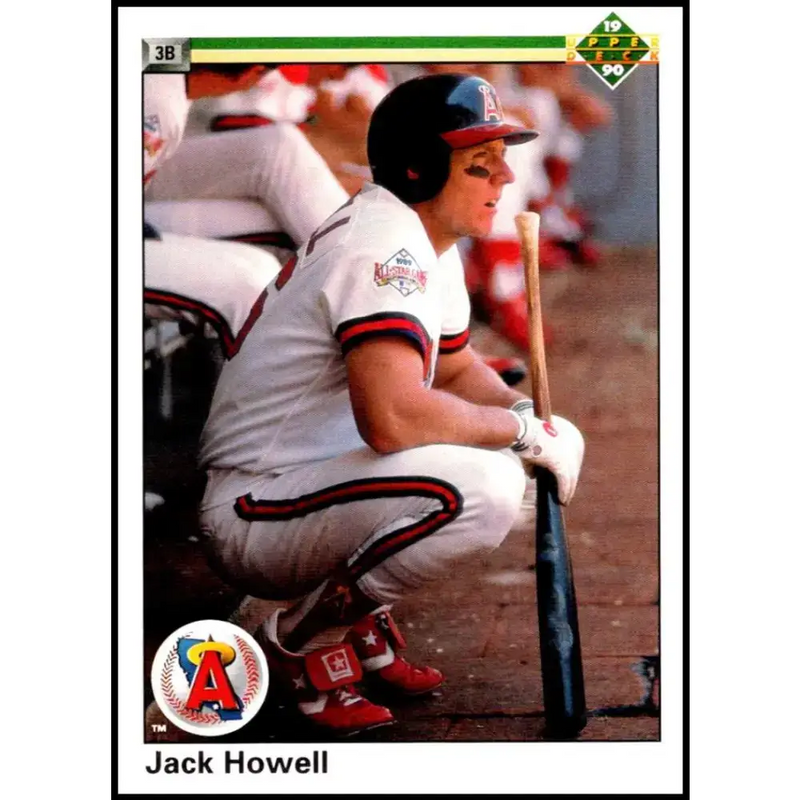 1990 Upper Deck #19 Jack Howell NM-MT California Angels Baseball Card - Baseball Card Single
