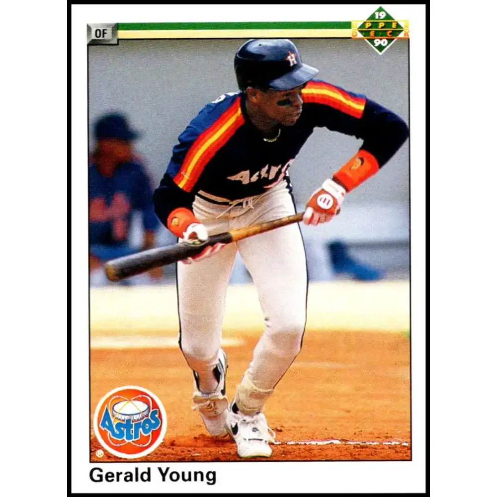 1990 Upper Deck #196 Gerald Young NM-MT Houston Astros Baseball Card - Baseball Card Single