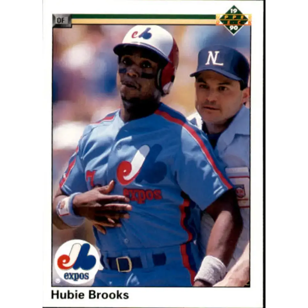 1990 Upper Deck #197 Hubie Brooks NM-MT Montreal Expos Baseball Card - Baseball Card Single
