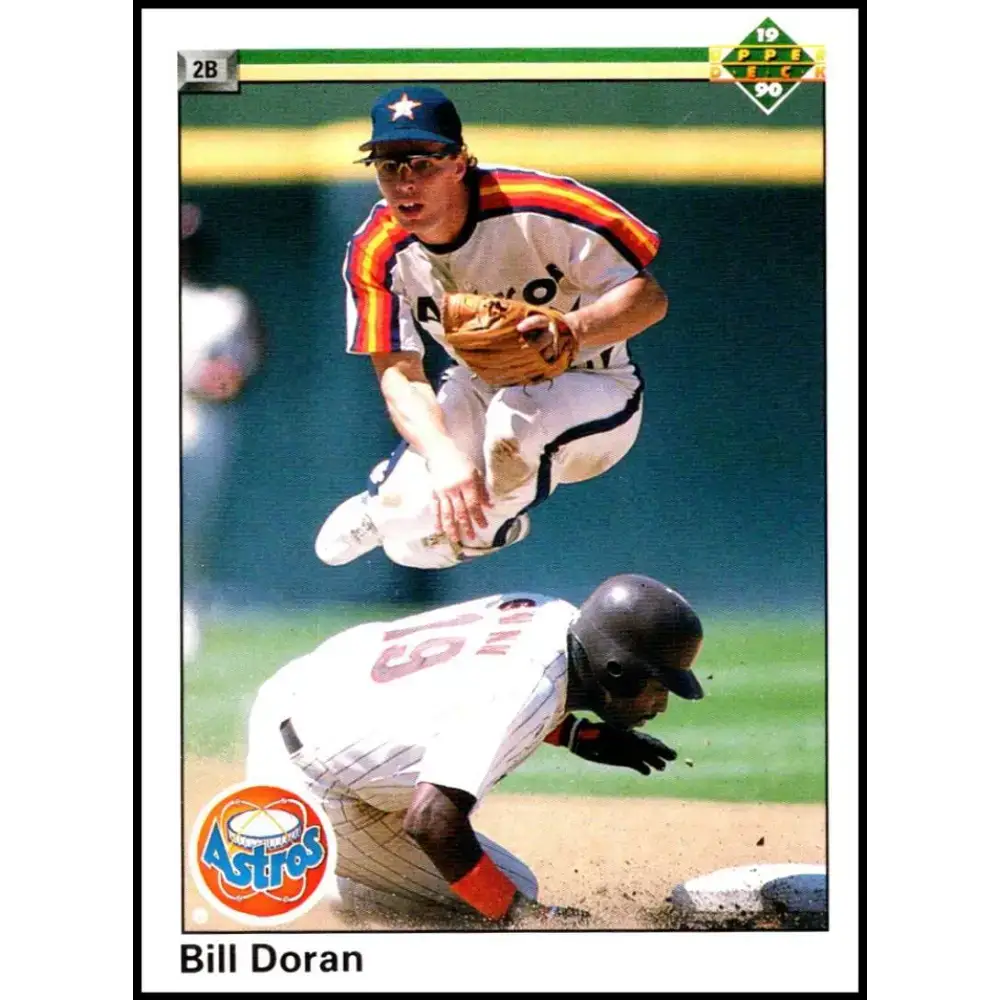1990 Upper Deck #198 Bill Doran NM-MT Houston Astros Baseball Card - Baseball Card Single
