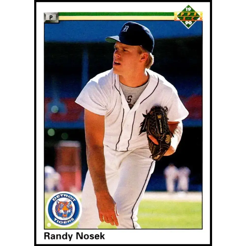 1990 Upper Deck #2 Randy Nosek NM-MT RC Rookie Detroit Tigers Baseball Card - Baseball Card Single