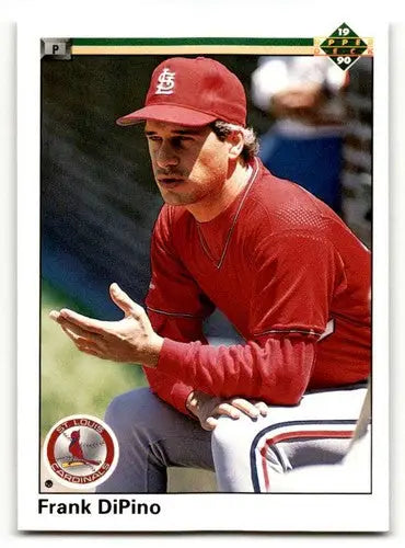 1990 Upper Deck Frank DiPino baseball card with original gloss featuring St. Louis Cardinals