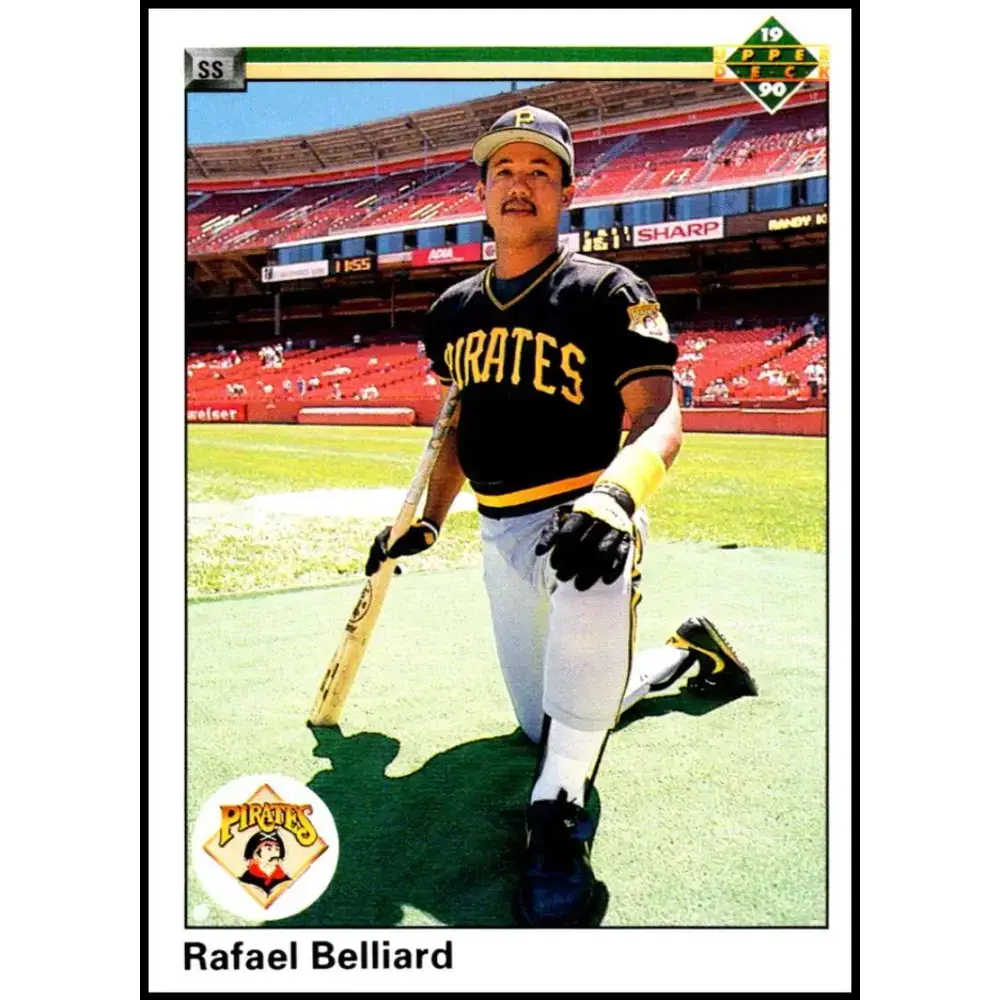 1990 Upper Deck #208 Rafael Belliard UER NM-MT Pittsburgh Pirates Baseball Card - Baseball Card Single