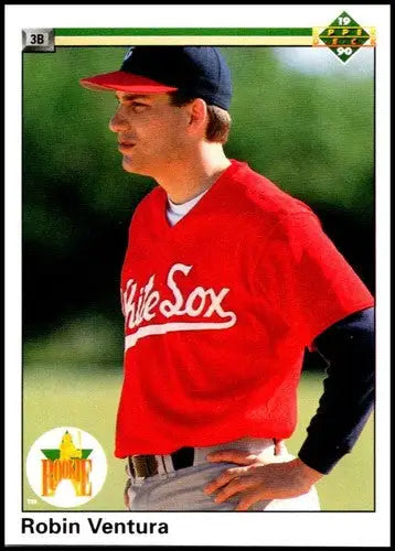 1990 Upper Deck #21 Robin Ventura NM-MT White Sox UER - Baseball Card Single