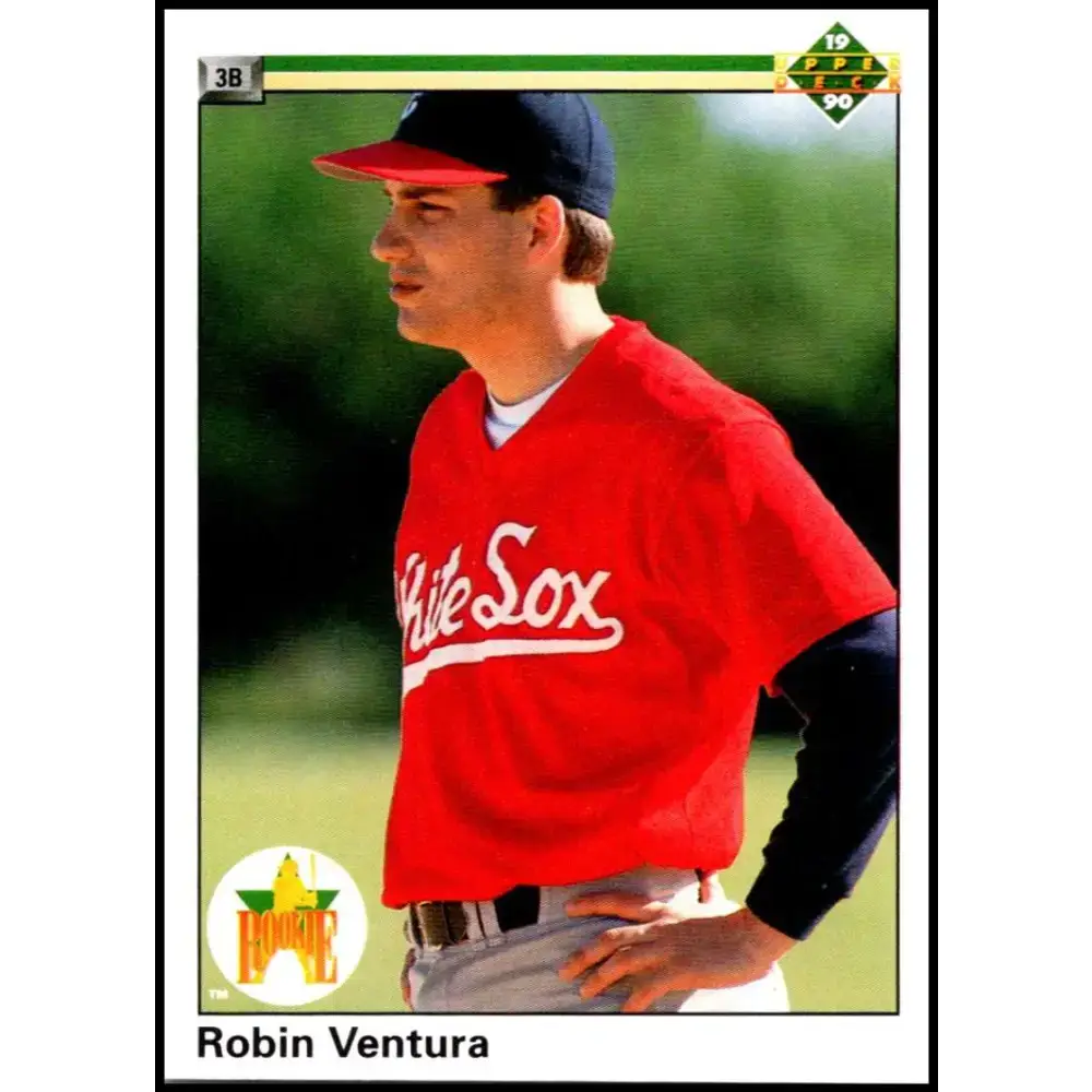 1990 Upper Deck #21 Robin Ventura UER NM-MT Chicago White Sox Baseball Card - Baseball Card Single