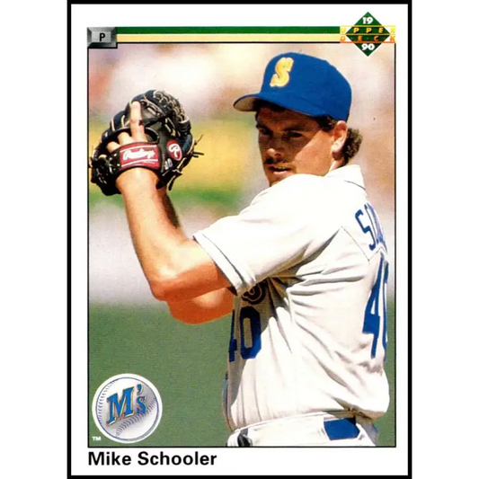 1990 Upper Deck #214 Mike Schooler NM-MT Seattle Mariners Baseball Card - Baseball Card Single