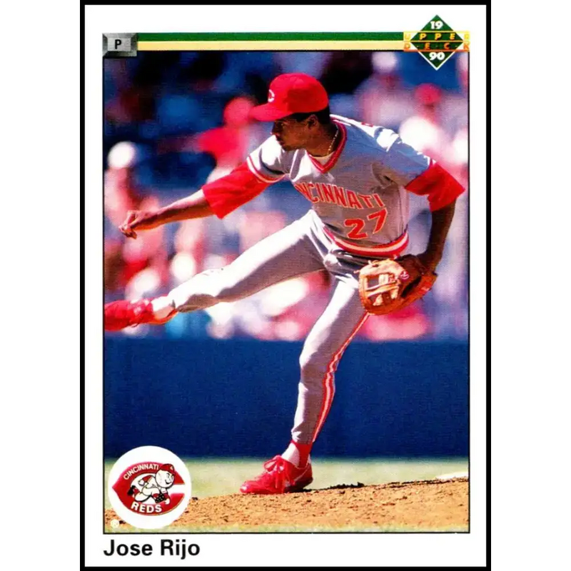 1990 Upper Deck #216 Jose Rijo NM-MT Cincinnati Reds Baseball Card - Baseball Card Single
